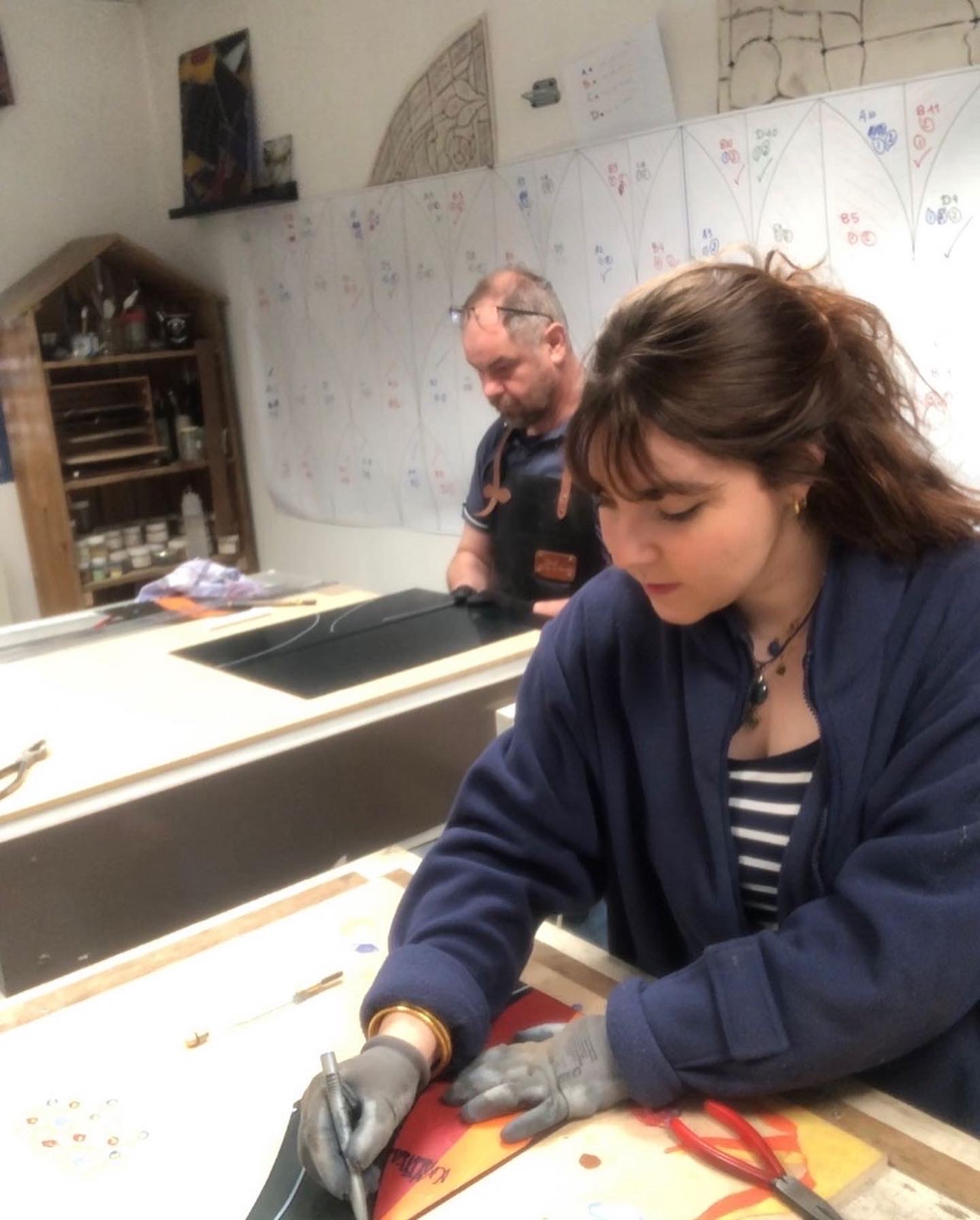 atelier vitrail ombre et lumière - hall primonial